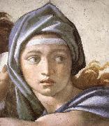 Michelangelo Buonarroti The Delphic Sibyl oil on canvas